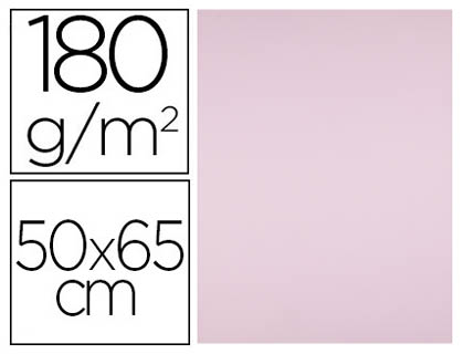 25h. cartulina Liderpapel 50x65cm. 180g/m² rosa